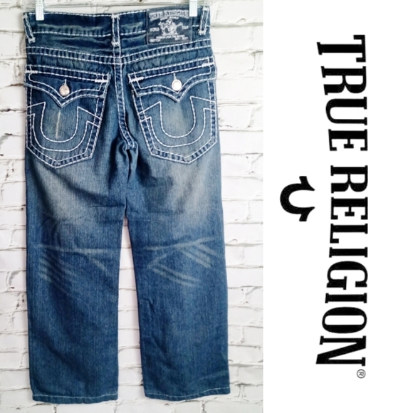 TRUE RELIGION Mens Distressed Blue Jeans Size 32 - Picture 1 of 16